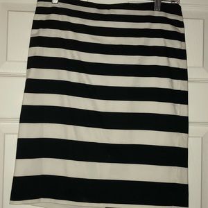 Beautiful black and white stripe skirt